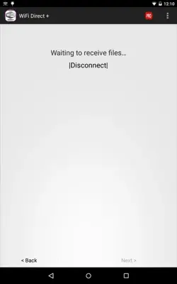 WiFi Direct + android App screenshot 1