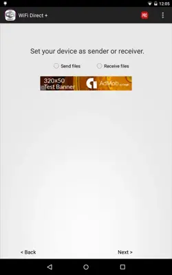 WiFi Direct + android App screenshot 2
